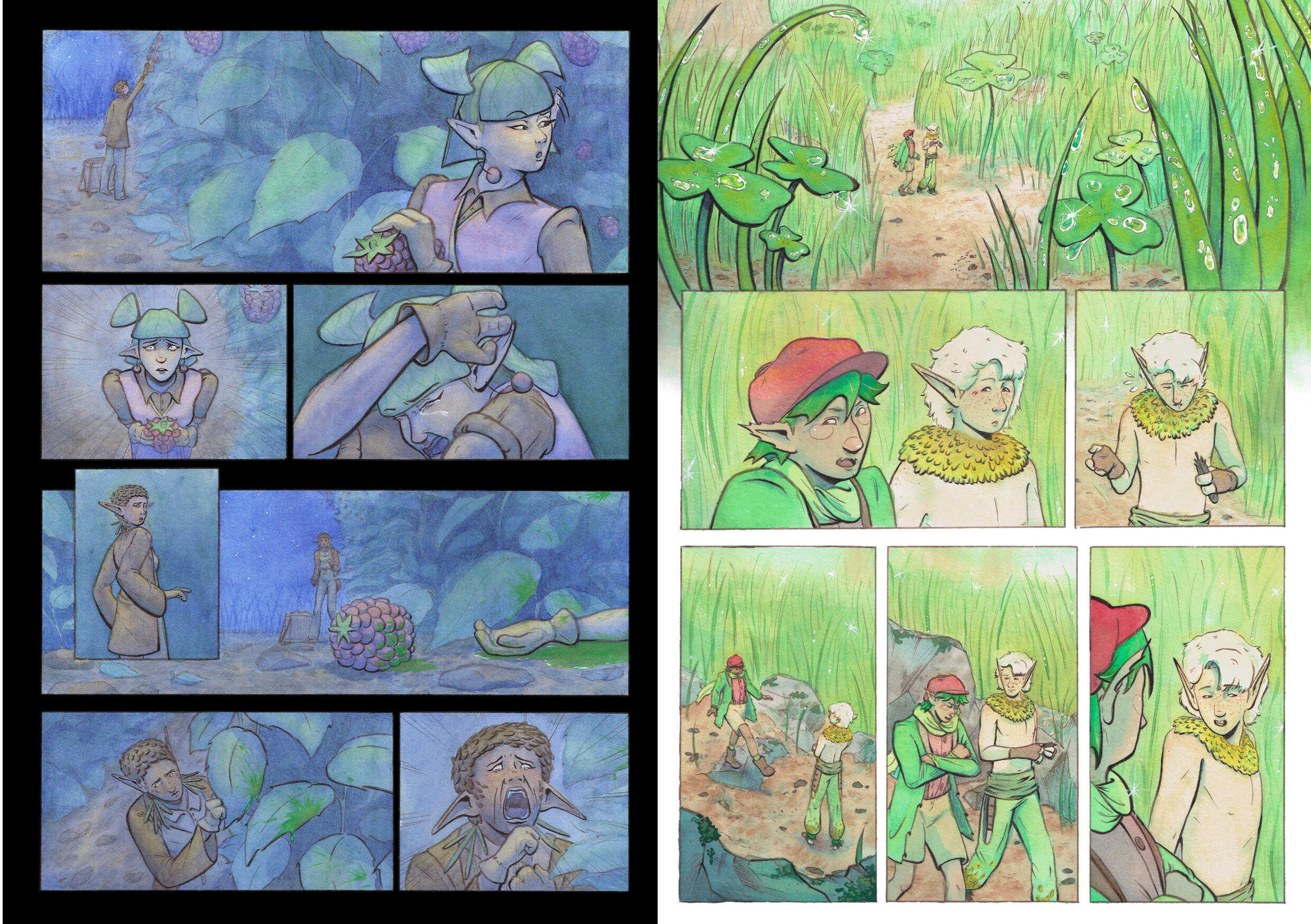 Two separate pages